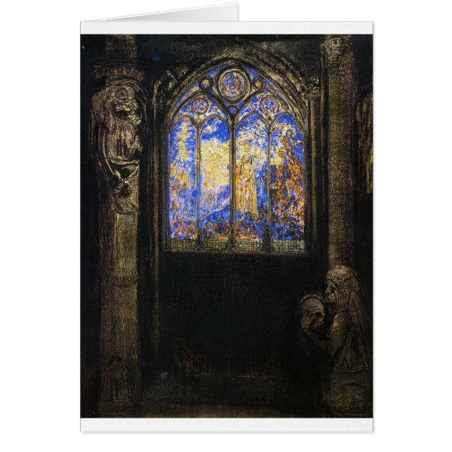 Ventana de vidrio manchado de Odilon Redon (Frente)