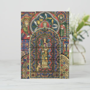 Ventana de vidrio templado de la iglesia, arquitec