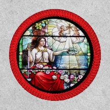 Ventana de vidrio templado Ilustración Iglesia rel