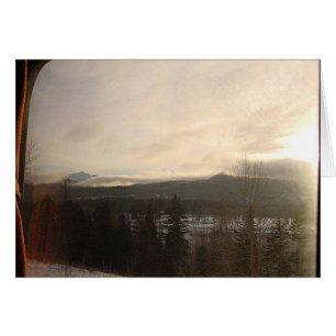 Ventana en un mundo invernal