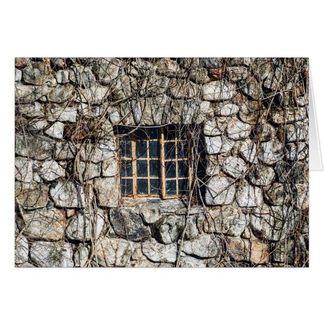Ventana En Un Muro De Piedra (Anverso (Horizontal))