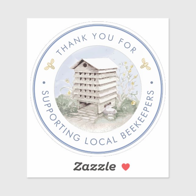 Ventana impermeable o Pegatina de miel del apicult (Hoja)