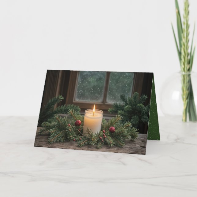 Ventana Vela Por navidad (Anverso)