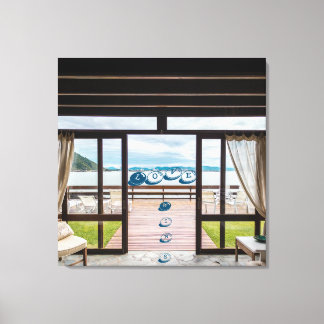 Ventana Ver Impresión de lienzo estirado de frases