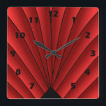 Ventilador Art Decó Diseño Reloj de pared de la Pl<br><div class="desc">Diseño deco de arte de reloj de pared que puedes personalizar con cualquier texto que elijas. Si necesita ayuda para personalizar,  póngase en contacto con nosotros a través del enlace de esta página. Reloj Art Deco.</div>
