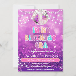 Ventilador De La Música En Mi Invitación De Cumple