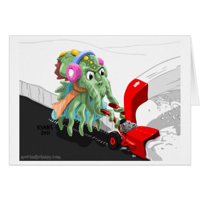 Ventilador de nieve de Cthulu (Anverso (Horizontal))