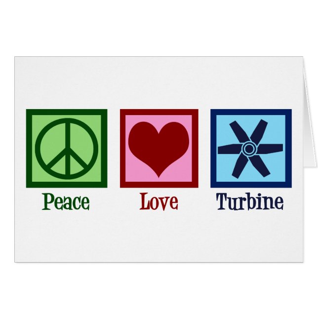 Ventilador de Turbine Love Peace (Anverso (Horizontal))