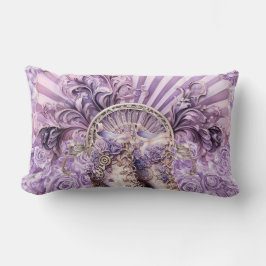 Ventilador Lilac Steampunk y almohada de algodón b