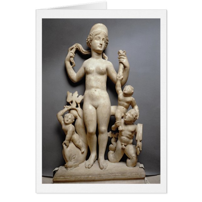 Venus con el putti, un tritón y un delfín, (Frente)