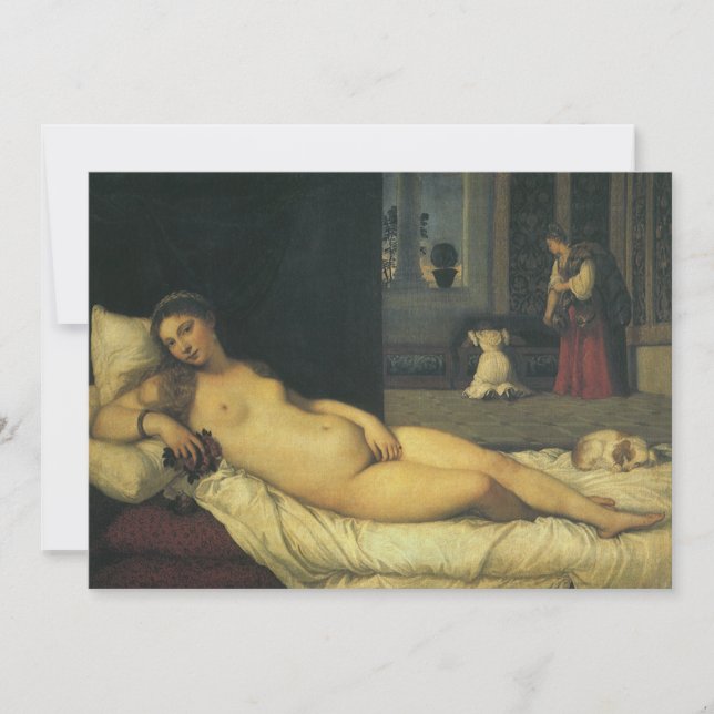 Venus de Urbino por Tiziano, arte renacentista (Anverso)