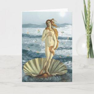 Venus en la tarjeta de felicitación de la playa