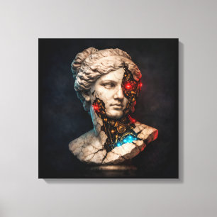 Venus Mecánica: Arte de Estatuas Cyberpunk