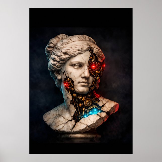 Venus Mecánica: Arte de Estatuas Cyberpunk (Frente)