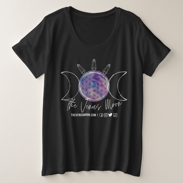 Venus Moon Tee Goddess Sizing (Anverso del diseño)