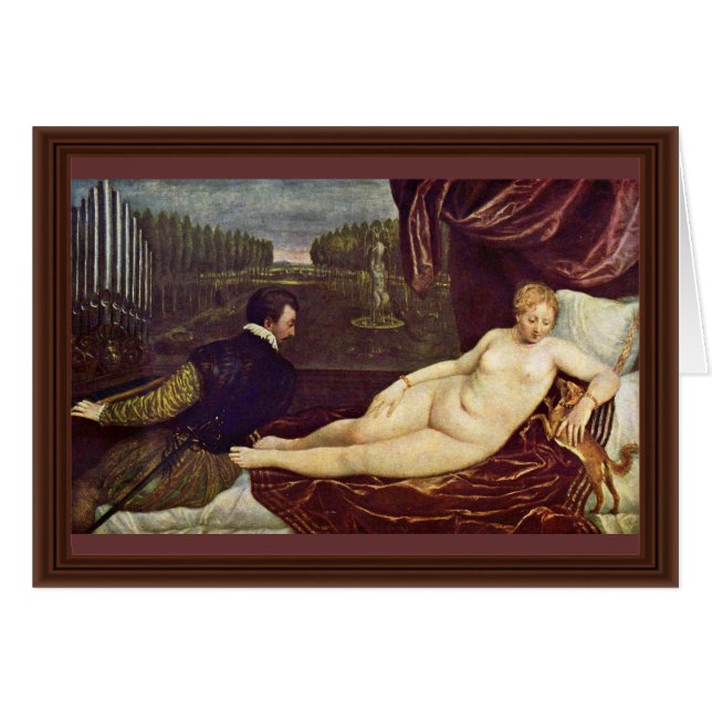 Venus y el jugador del órgano por Tizian (Anverso (Horizontal))