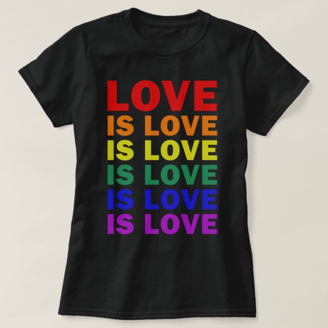 Veo que te amo te acepto tu camiseta orgullo LGBT (Diseño del anverso)
