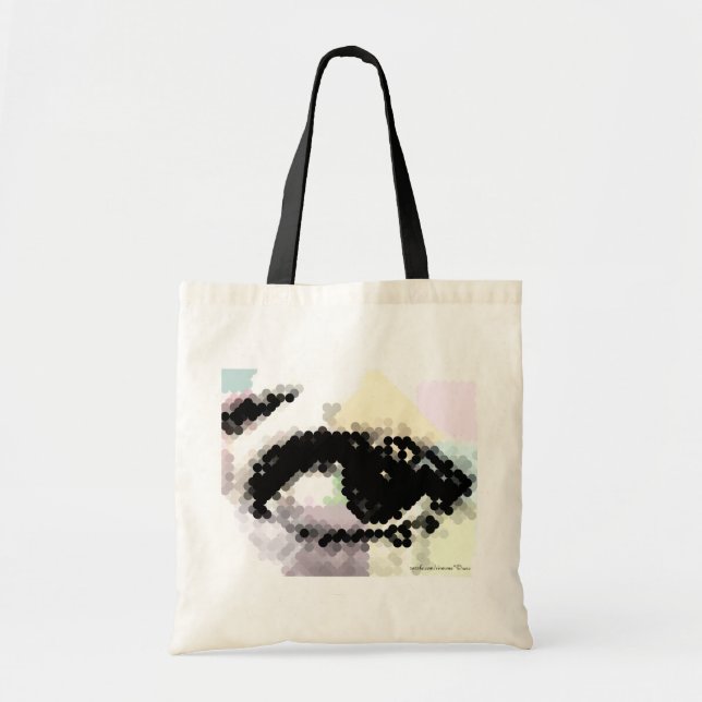 ¡Veo Ya! Ojo hermoso en bolso abstracto del regalo (Frente)