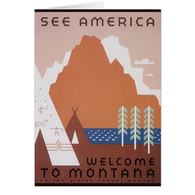 Ver América Bienvenidos a Montana, Viajes de Vinta (Frente)
