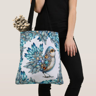 Ver atrás - Bolsa de mano Pájaro Precioso Brillo