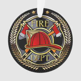 Ver Atrás - Ornamento acrílico del bombero