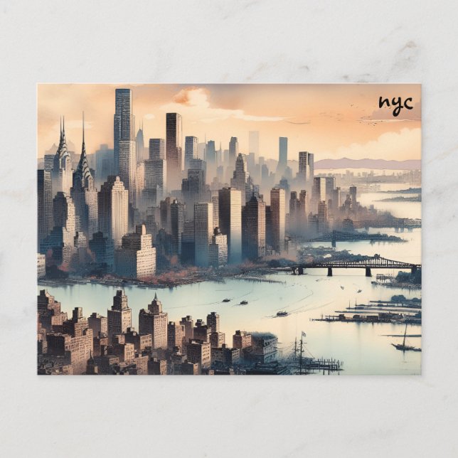 ver comprar mapas nyc tarjetas postales masivas (Anverso)