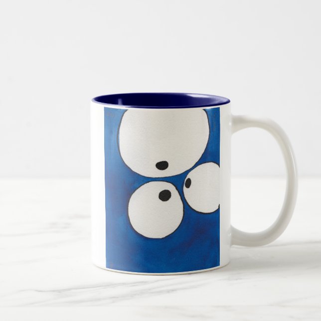 Ver el ojo para observar para observar, azul, taza (Derecha)