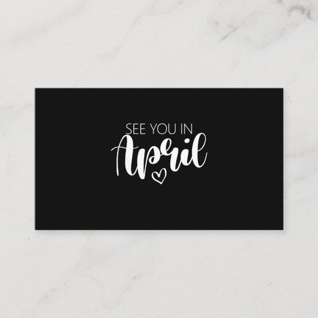 Ver En Abril Invitación De Embarazo (Anverso)