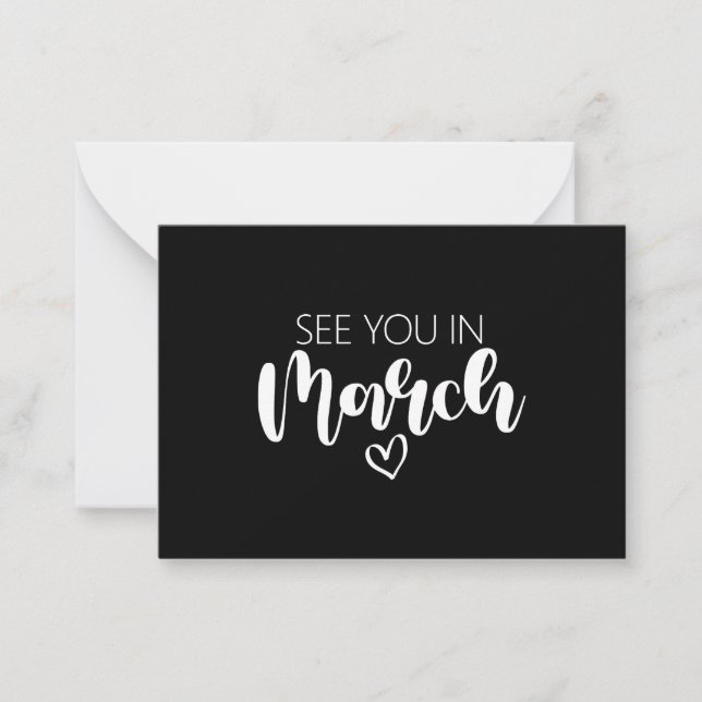 Ver En Marzo Invitación De Embarazo (Anverso)