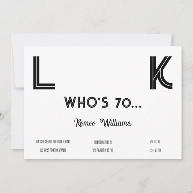 Ver Invitación de cumpleaños (Anverso)