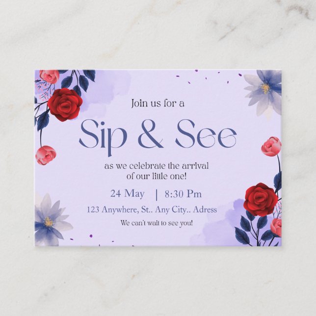 Ver la invitación al bebé, la presentación del beb (Anverso)