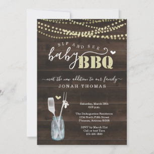 Ver la invitación para barbacoa del bebé - Baby Q 