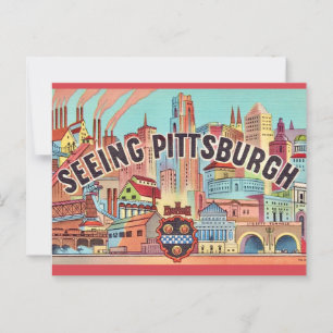 Ver Pittsburgh Tarjeta Postal Ilustrada