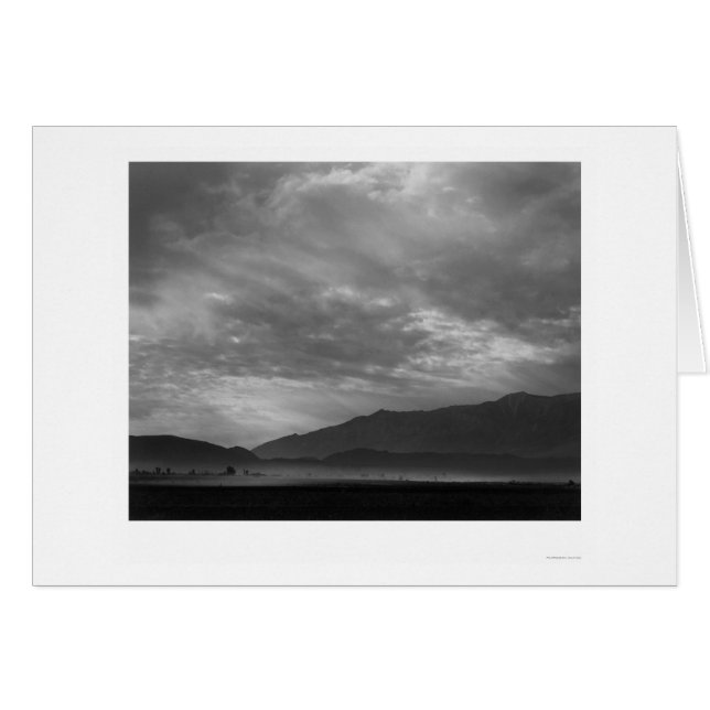 Ver SW sobre Manzanar, tormenta de polvo 1943 (Anverso (Horizontal))