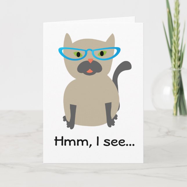 Ver tarjeta de cumpleaños del gato (Anverso)