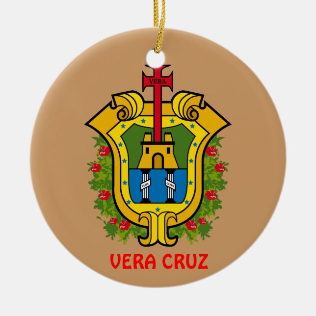 Vera Cruz, ornamento de encargo del navidad de (Frente)