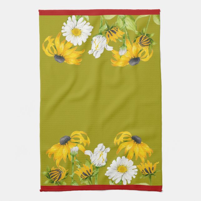 Verano alegre en toalla de cocina (Vertical)