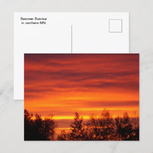 Verano amanecer en la postal norte de MN