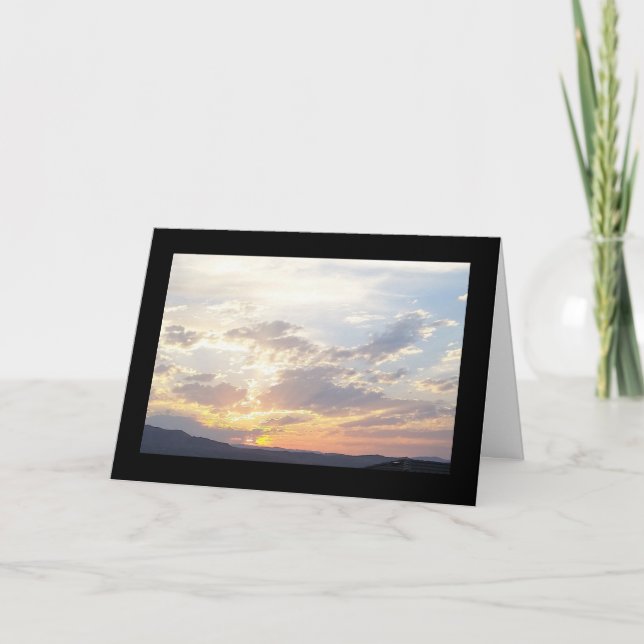 Verano atardecer - Canción del Sol. Tarjeta de fel (Anverso)