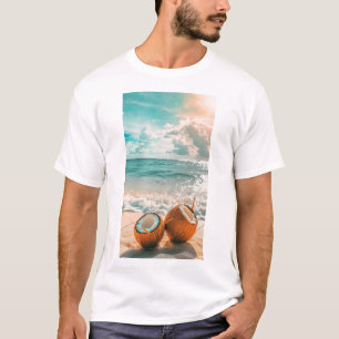 Verano Beach Vibes Coconut Bebe Camiseta Gráfica