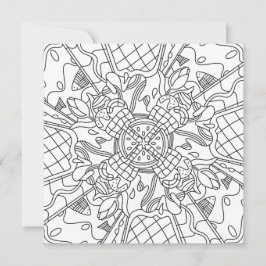 Verano con mente: Tarjeta de colores creativa y lú