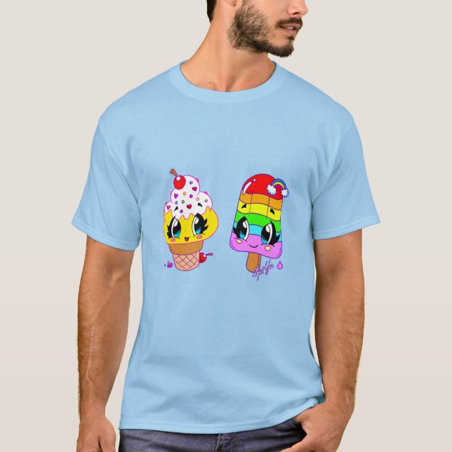 Verano Cute trata la camiseta Art Tie Dye (Anverso)