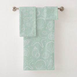 Verano de conchas marinas costeras boho náuticas M