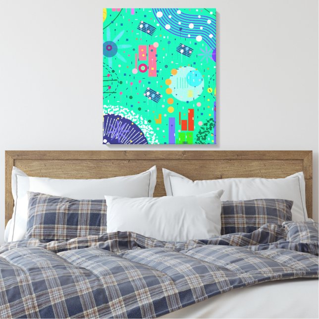 Verano de Espuma de Mar: Arte Abstracto  (Insitu(Dormitorio))