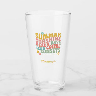 Verano Diciendo Retro Beach Helado Café Sunsets