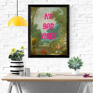 Verano divertido Pop Art No Bad Vibes Poster de te