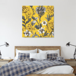Verano en arte floral amarillo ai