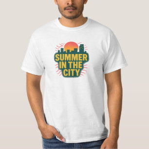 Verano En El Diseño De Camisetas De La Ciudad