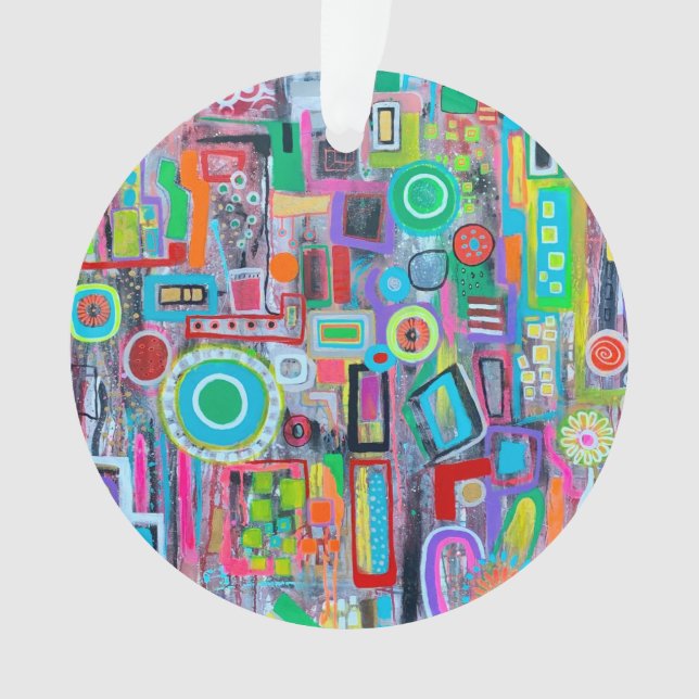 Verano en el ornamento acrílico de la ciudad (Anverso)