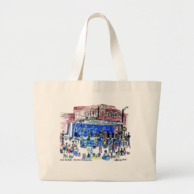 "Verano en" la bolsa de asas comercial (Frente)